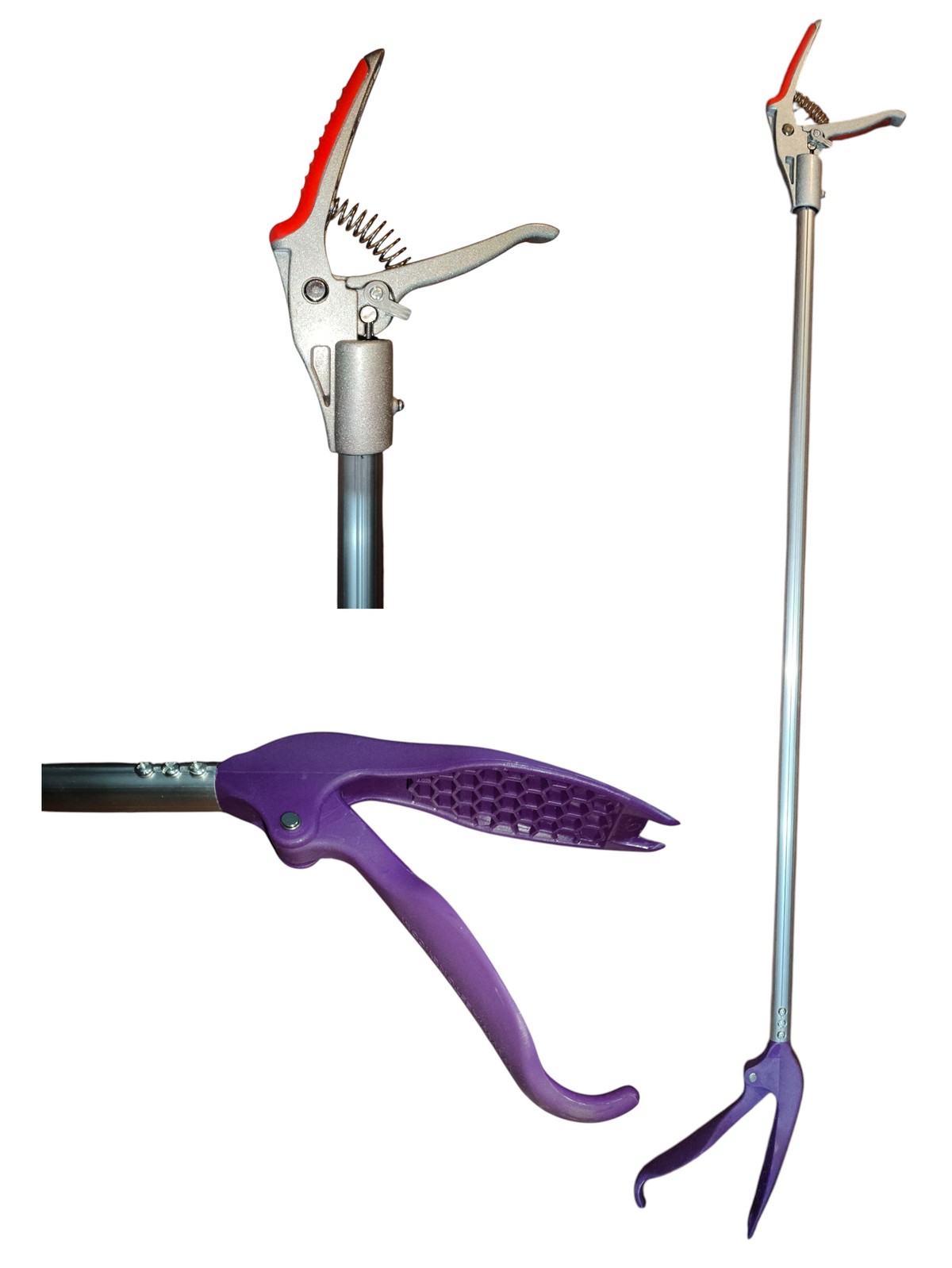 Pinza herpetológica "gentle" polímeto/aluminio
